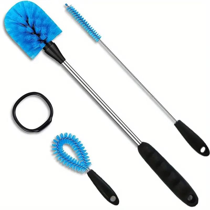 3 in 1 Water Bottle Cleaning Brush Set, Long Handle Bottle Brush with Detachable Brush Head, Kitchen Cleaning Tool for Cup, Glass, Pot