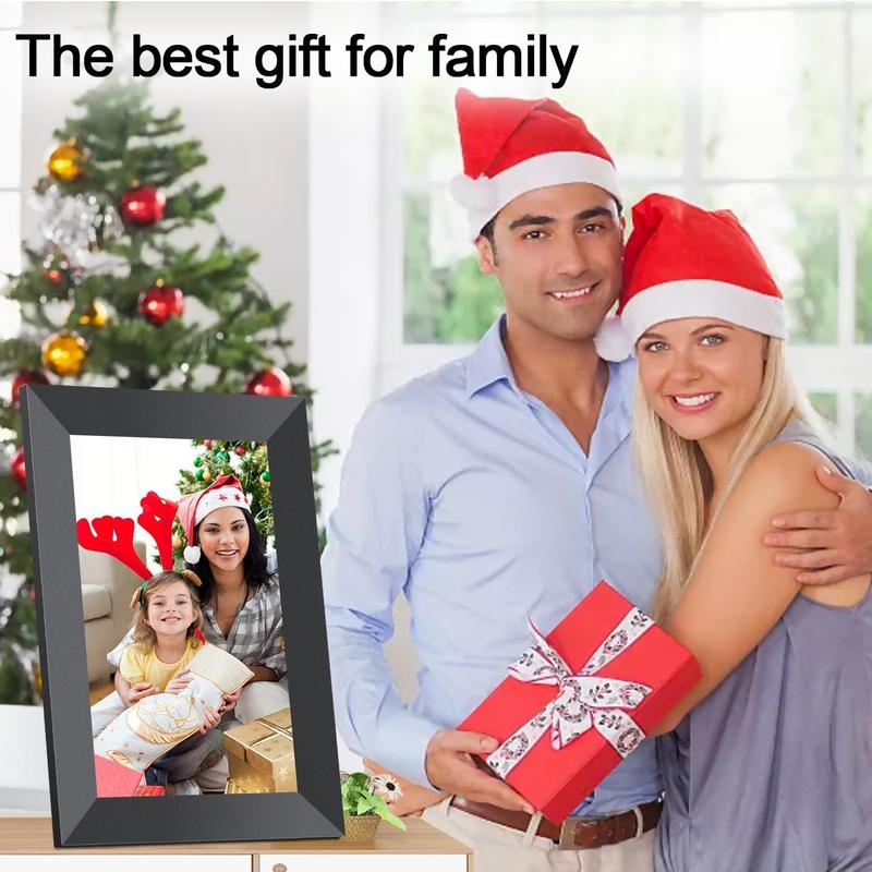 EKoio Digital photo frame,Christmas gift box,Gift ideas,10.1 Inch WiFi Digital Picture Frame,1280 * 800IPS HD Cloud Smart Digital Photo Frame,32GB Storage, Wall Mountable, Auto-Rotate,Easy to Share Photos or Videos via free APP,Decor,Wood,Wedding