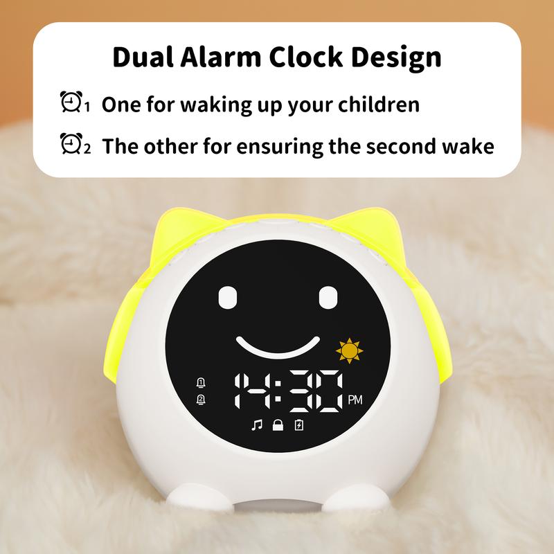 Sleep Training Clock, Kids Alarm Clock with Night Light & Nap Timer, Ok to Wake Clock for Girls and Boys