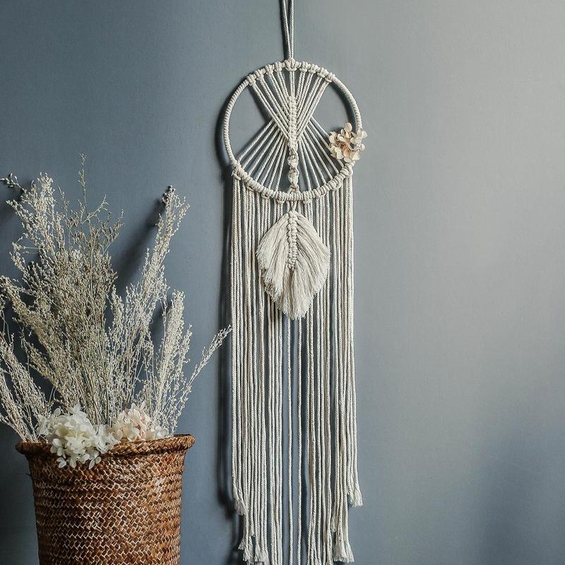 1 Count Handmade Dreamcatcher, Boho Style Dream Catcher, Hanging Decor for Home Living Room Bedroom