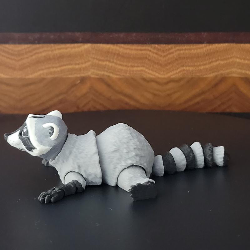 Trash Panda Bundle - High Quality 3D Printed  Movable PLA Plastic Functional Desk Decoration Ornament Set Plant Ornaments