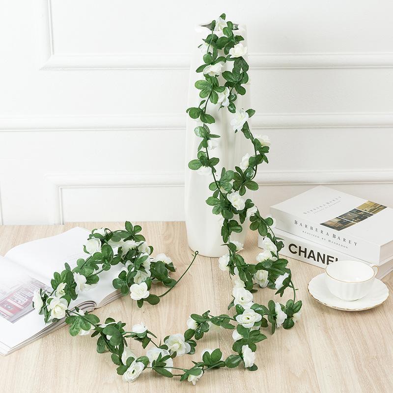 Artificial Flower Vine, 1 Count Faux Flower Vine, Fake Flower Vine, Decorative Flowers for Home Party Wedding, Home Decor Supplies