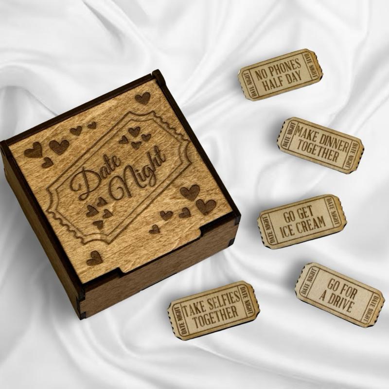 Date Night Idea Tickets | Date Night Tokens Unisex Adventure Box Gift