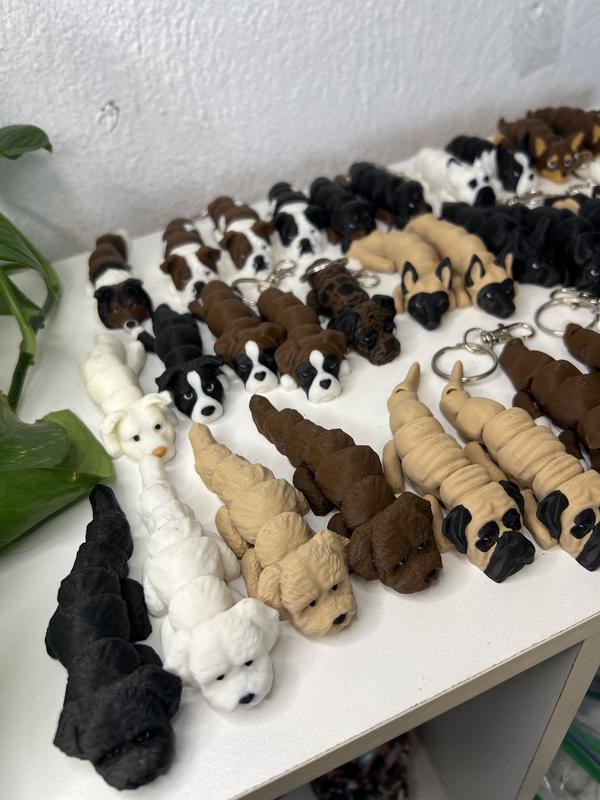 Articulating Dog Breeds 3d Printed Designed by Kekreations