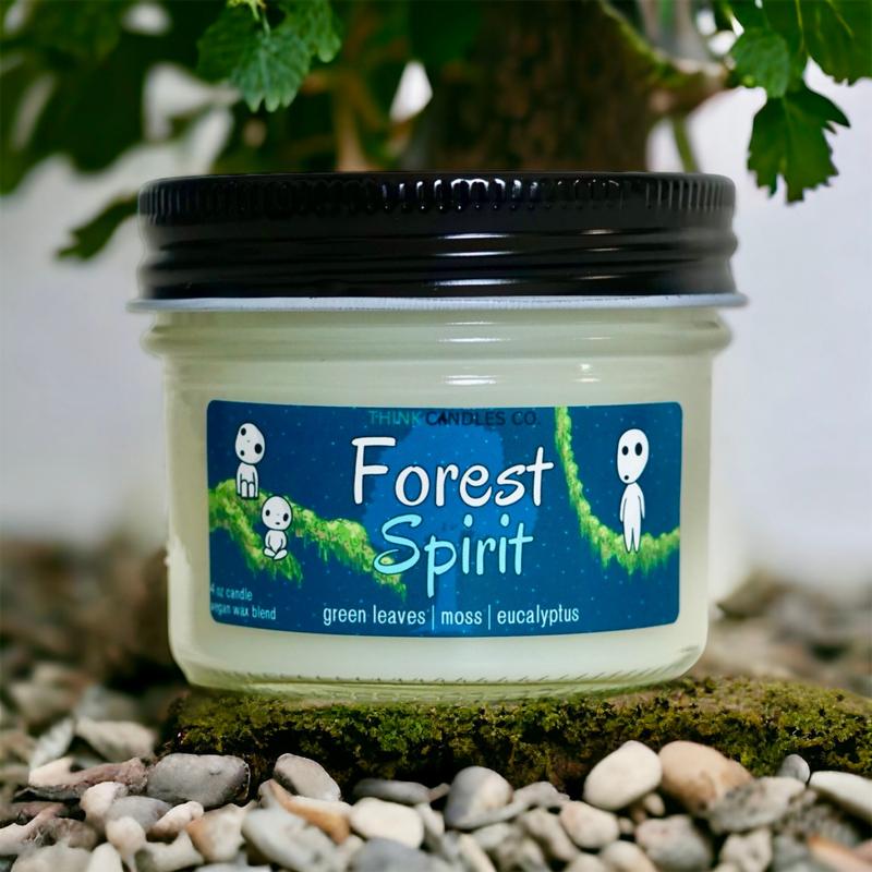 Forest Spirit Candle | Hand Poured Vegan Wax Blend Candle | 9 oz, 4 oz, 2 oz Snap Bar