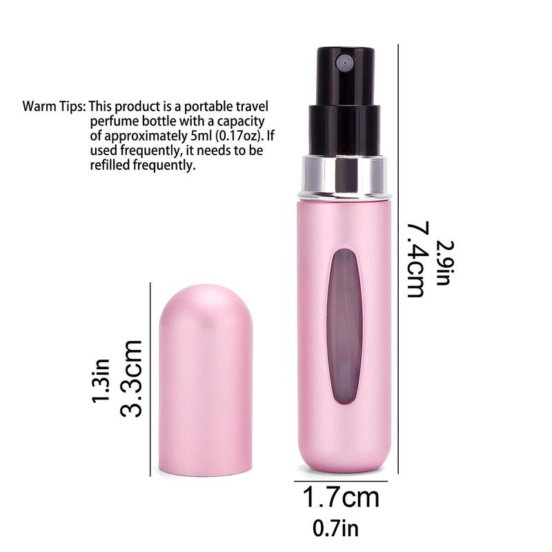 Portable Travel Spray Bottle with Press Head, Empty Perfume Dispenser Sprayer, Empty Perfume Atomizer Spray Bottle, Empty Travel Spray Bottle, Fall Gift, Christmas Gift