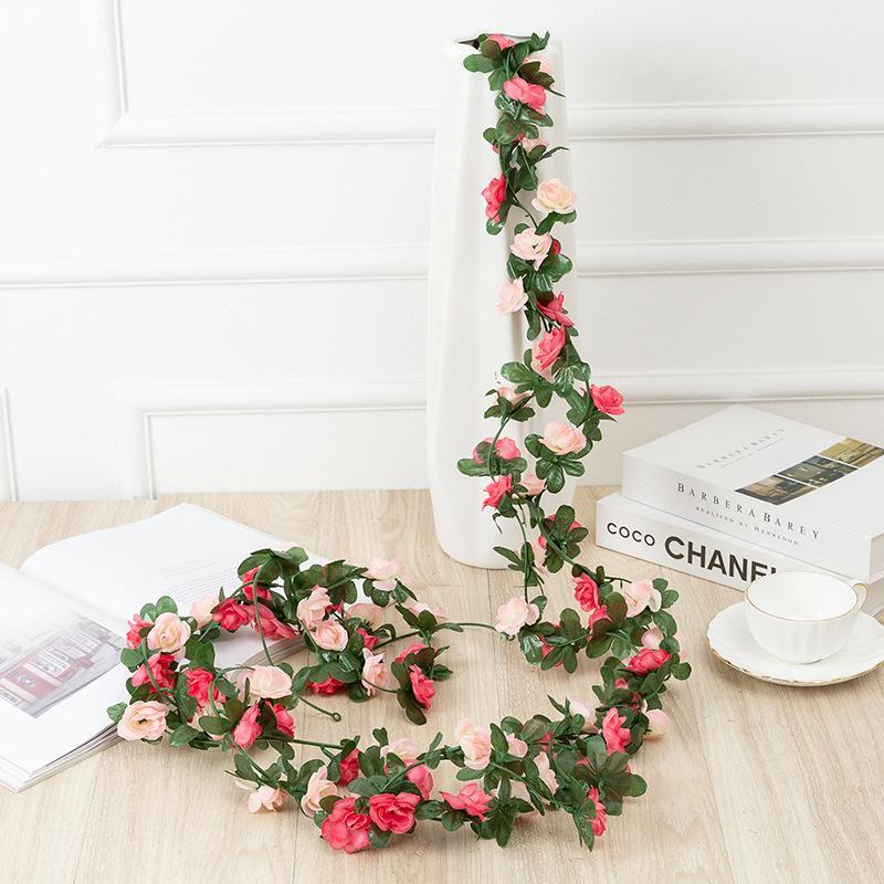 Artificial Flower Vine, 1 Count Faux Flower Vine, Fake Flower Vine, Decorative Flowers for Home Party Wedding, Home Decor Supplies