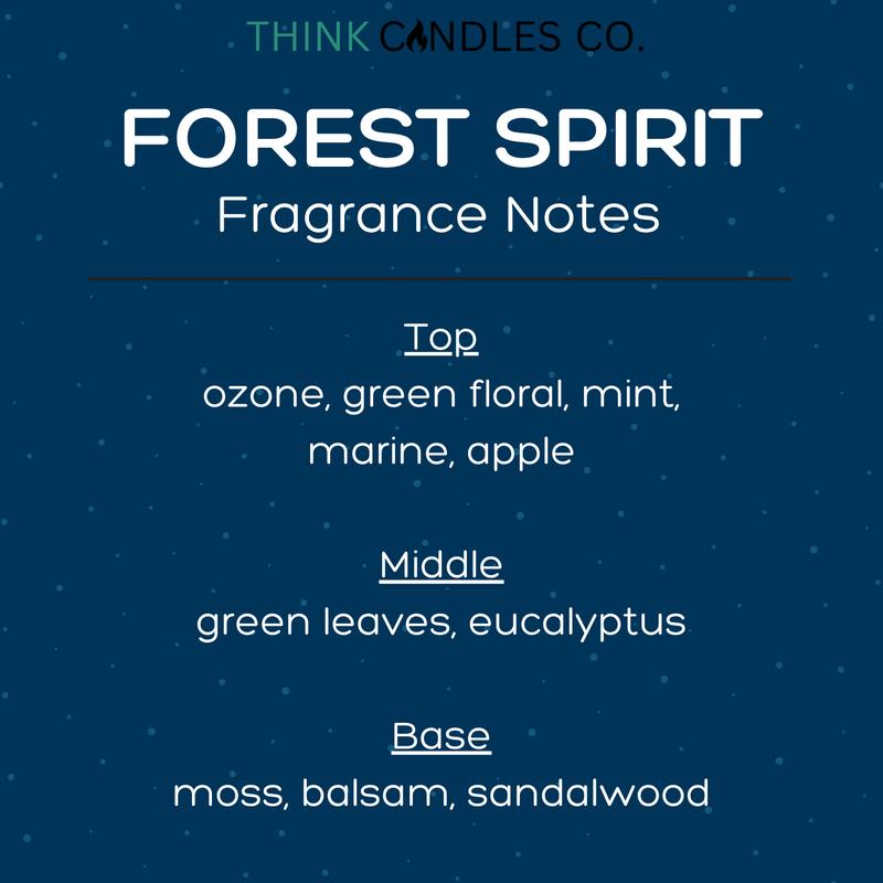 Forest Spirit Candle | Hand Poured Vegan Wax Blend Candle | 9 oz, 4 oz, 2 oz Snap Bar